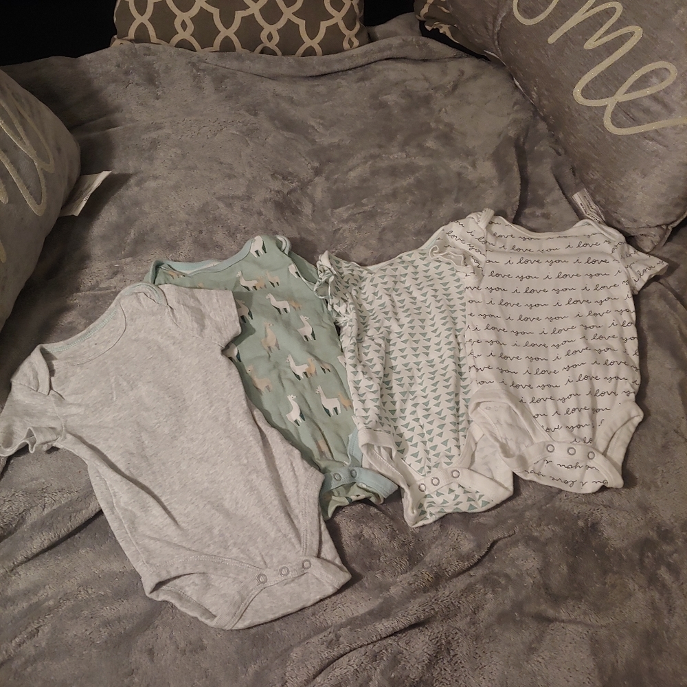 Boys Cloud Island 3-6 Months Onesies